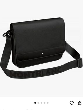 MONT BLANC Nightflight Reporter Bag Shoulder Bag Messenger Men’s Black BRAND NEW